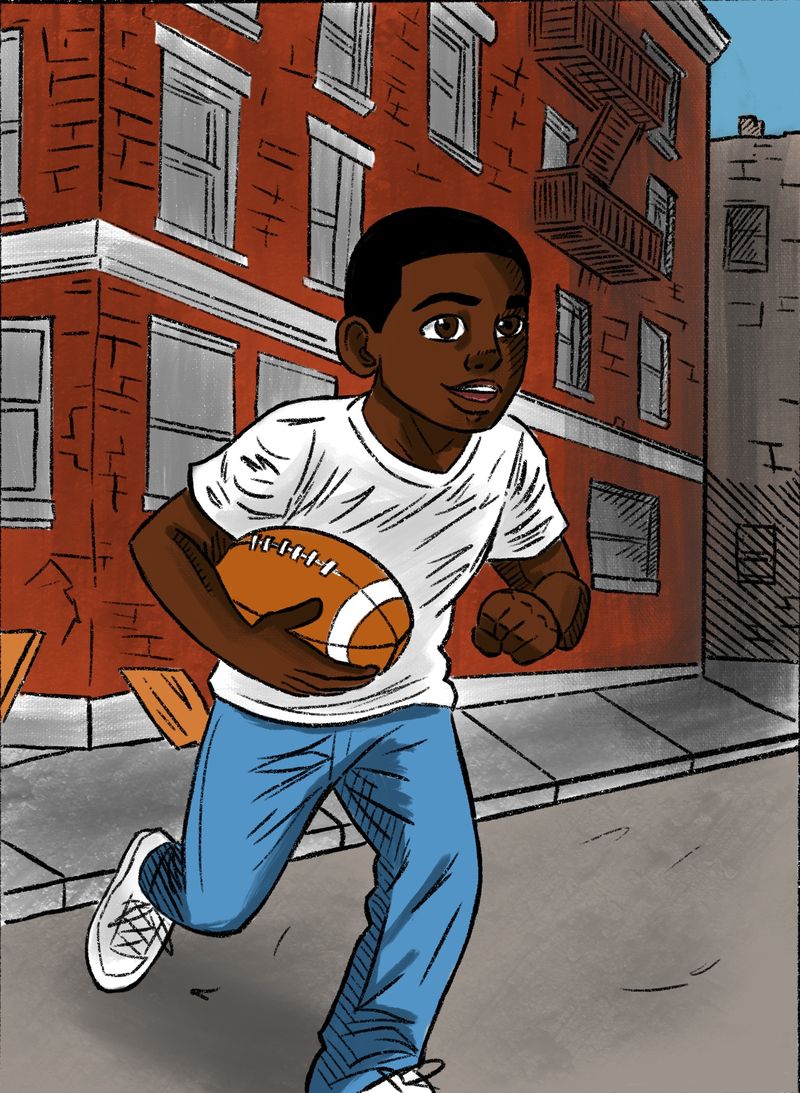 It started on the block, with a football and a big dream.